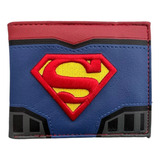 Cartera Superman Billetera De Hombre Logo Clark Kent Envío