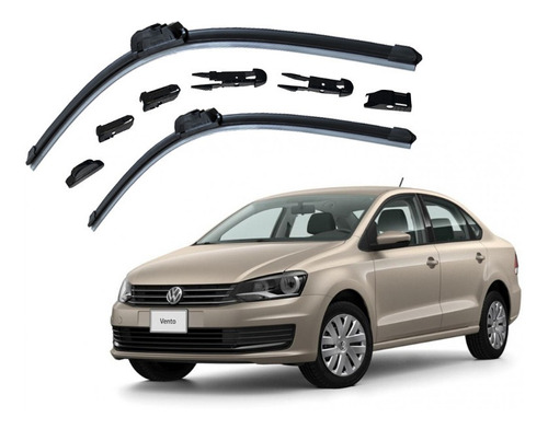 2 Plumas Limpiaparabrisas Reluvsa Vw Vento 2014-2020