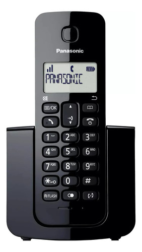 Telefone Sem Fio Panasonic Kx-tgb110lbb Preto-vitrine