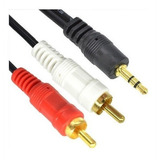 Cable De Audio 2 X 1 Full Sonido 1,5 Metros Siliconado