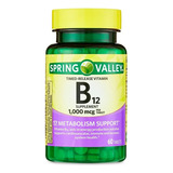 Vitamina B12 Liberacion Prolongada 1000 Mcg 60 Tabs Eg Bb50