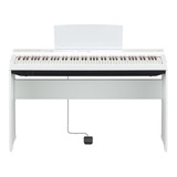 Piano Blanco Yamaha P125 Con Base Como Nuevo! Incluye Regalo