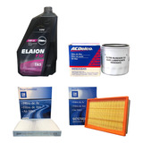 Kit 3 Filtros Chevrolet Prisma 1.4 8v + Aceite 15w40 Elaion