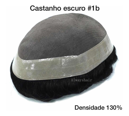 Protese Capilar Híbrida Top 15x23cm Cor 1b Promoção