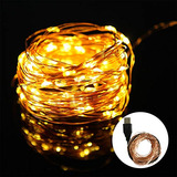 100 Luces Led De Hadas Alambre De Cobre Decorativo Impe...