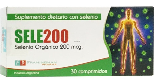 Sele200 Orgánico Antioxidante Por 30 Comprimidos