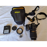  Nikon D5300, Lente 18-55mm Vr Ii Dslr, Bateria Extra E Case