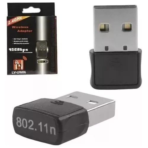 Mini Adaptador Wireless Usb 2.4ghz Wifi 900mbps Sem Fio