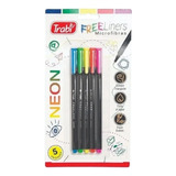 Estuche X5 Microfibras Trabi Free Liners Neon