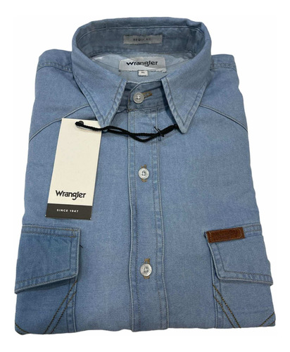 Wrangler Camisa De Jeans Con Botones De Pasta