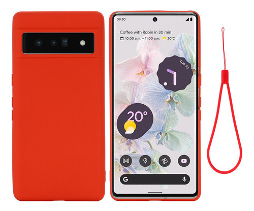 Nuevo Funda De Silicona Teléfono Con Cordón For Google