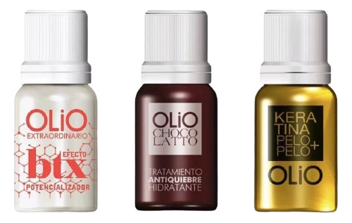 Kit 3 Ampollas De Olio 18 Ml Keratina, Chock Y Btx