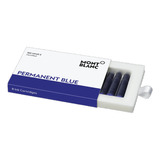 Tinta Montblanc Set Cartridges - Permanent Blue 128208