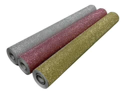 Papel De Parede Adesivo Lavável Glitter Brilhante 5mx45cm