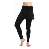 Leggings Tipo Falda Casual, Culottes De Tenis Y Fitness