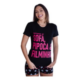 Pijama Verão Feminino Curto Pipoca Empório Do Algodão