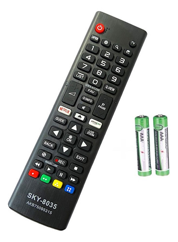 Controle Remoto Para LG Smart Tv 32 39 43 49 50 55 Netflix