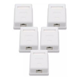 Packs 5 Rosetas Sobrepuestas Rj45 Cat5e Ulink Ul-ntw60360