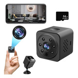 Mini Cámara Espía 1080p Wifi Recargable Diálogo Por Voz+64gb