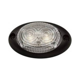 Optica Faro De Posicion 12/24v Ovalado 2led Cristal Baiml