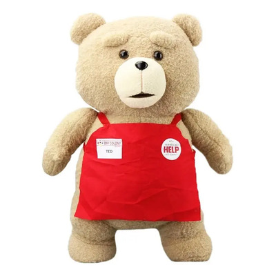 Peluche Oso Ted 2 Con Delantal Supermercado 46 Cm Gigante | Envío gratis