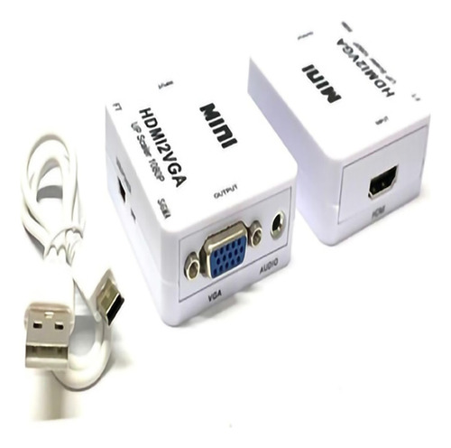 Mini Conversor Adaptador Hdmi Para Vga  Nfe Atacado