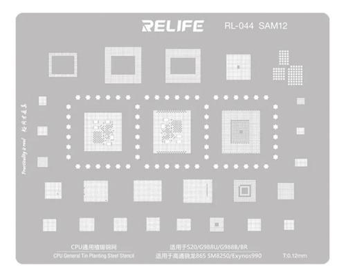 Stencil Relife Sam 12 Compatible Con Samsung S20 Ultra G988u
