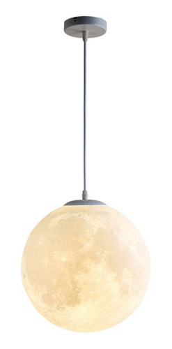 Lámpara Colgante De Luna Impresa En 3d De Estilo Moderno