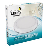 Panel Led Slim Sobrepuesto Aluminio Luz Fría 18w Macrotel