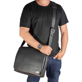 Bolsa Masculina 100% Couro Legitimo Notebook Tablet iPod 