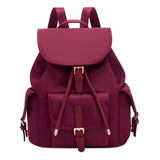 Bolso De Hombro De Moda Femenina, Mochila Escolar De Tela Ox