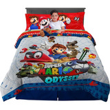 Jego De Cama Full Size 6 Piezas Nintendo Super Mario Odyssey