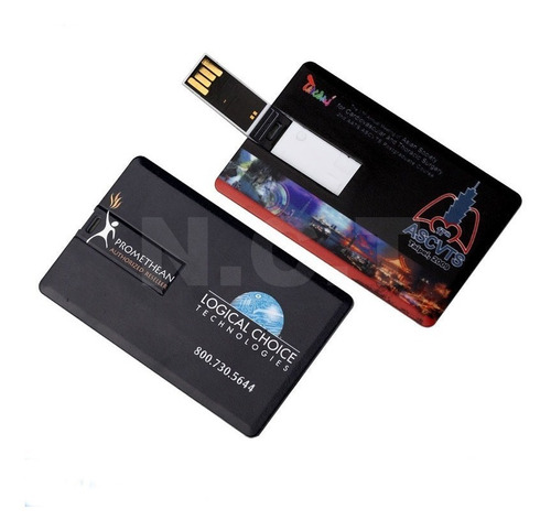 Memoria Usb Personalizada Tipo Tarjeta De 8gb  Con Impresión