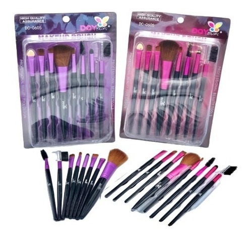 Kit Set Brochas 8 U Maquillaje - Unidad a $2112