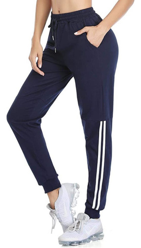 Pantalon Jogging Mujer Moderno Rustico Algodon Comodo Deport