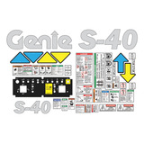 Calcomanias Plataforma Telescopica  Genie S40