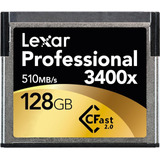 Cfast 2.0 Lexar 510 Mb/s 3400x 128gb -ursa/arri/canon/nikon