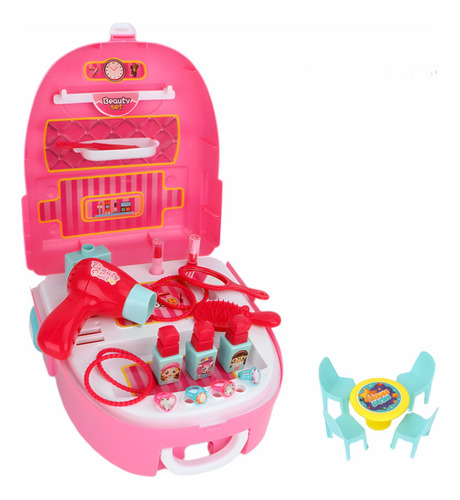 Juego Maquillaje Niñas Infantil Belleza Estuche Tocador 23pz