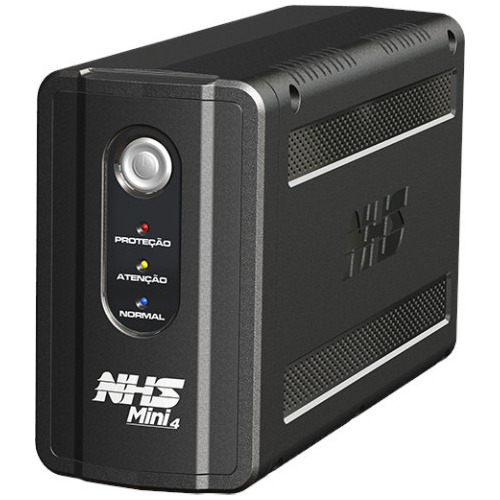 Nobreak Nhs Mini4 800va Bivolt Com Bateria 1x7ah 6 Tomadas