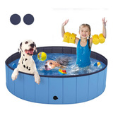 Alberca Plegable Piscina Perro Mascota Bañera Baño 120x30 Cm