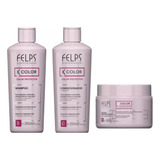 Kit Felps Xcolor - Shampoo + Condocionador 250ml + Másc 300g