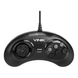 Controle Para Pc Modelo Mega Drive 6 Botões Usb Windows Mac 