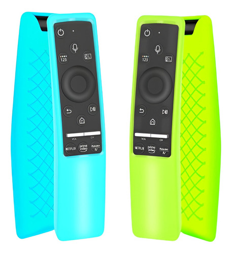 Fundas Para Control Samsung Bn59series Glow  Azul + Verde