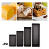 4 Moldes Antiadherente Hornear Reposteria Pan Pasteles Panqu