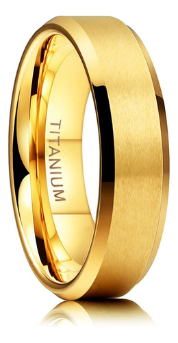 6mm Anillo De Compromiso De Titanio For Hombre Y Mujer **