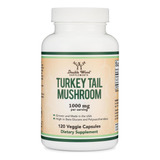 Double Wood Suplemento De Hongos Turkey Tail 1000mg 120caps