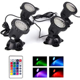 Set De Luces Led Shoyo Impermeable Ip68, Rgb, 4 Pcs