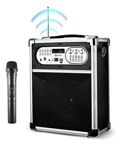 Cabina Sonivox Recargable Micrófono Bluetooth Vs-sp1455 400w