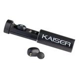 Audífonos Kaiser Mh-9199 True Wireless Bluetooth Con Linterna Color Negro Color De La Luz Blanco