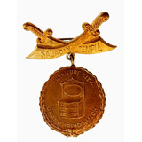 Rara Medalha 1904 Saladin Temple Michigan Com Duas Espadas